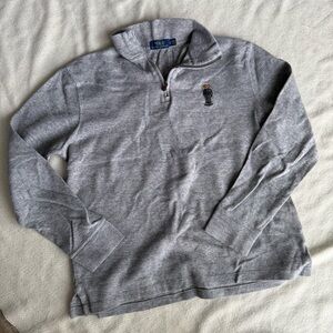 Ralph Lauren Heather Gray Knit Top
